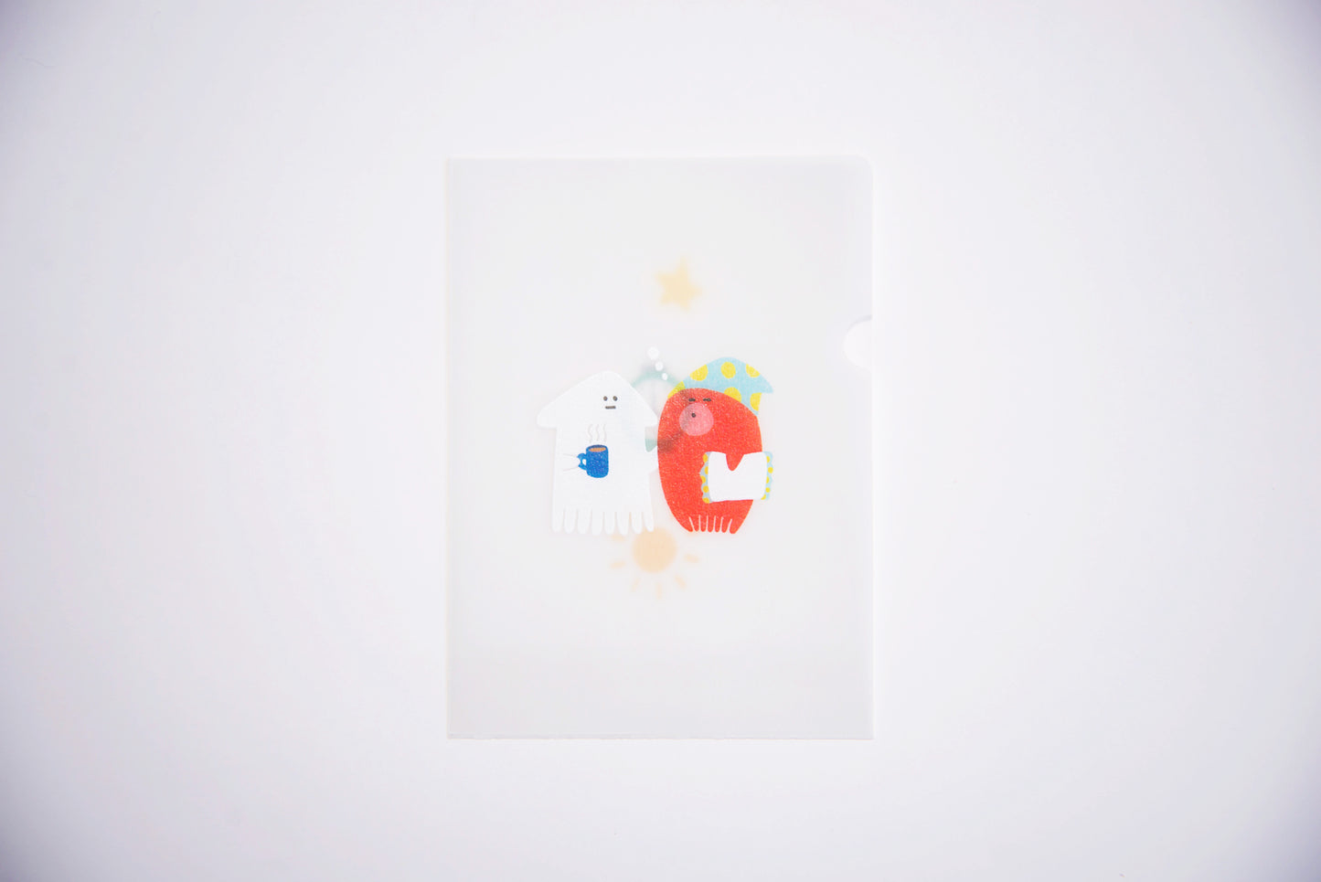 めっちゃちいさい紙ファイル-おはよう-SHIRAISHI DESIGN×紙もの雑貨スキカッテ