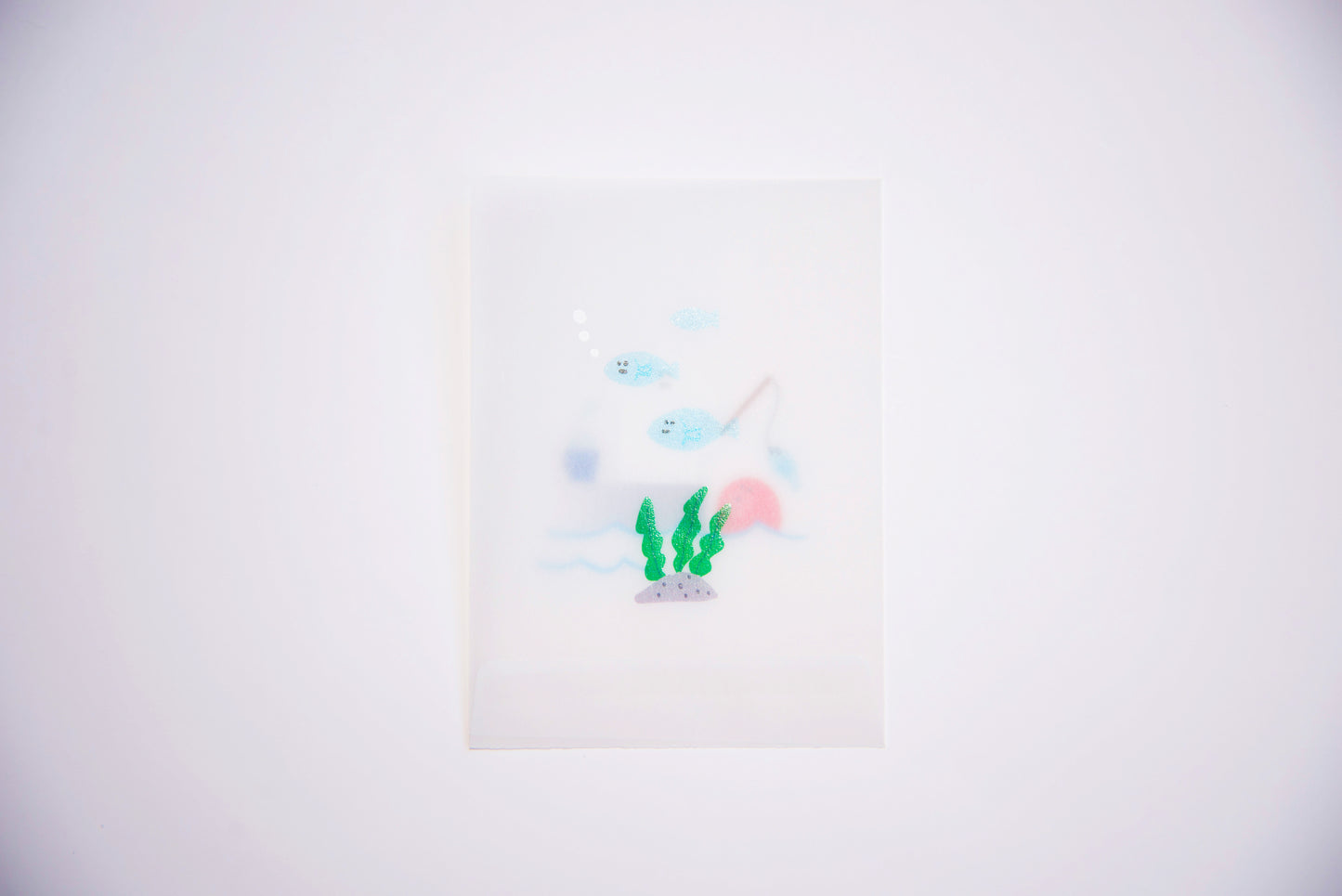 めっちゃちいさい紙ファイル-釣り-SHIRAISHI DESIGN×紙もの雑貨スキカッテ