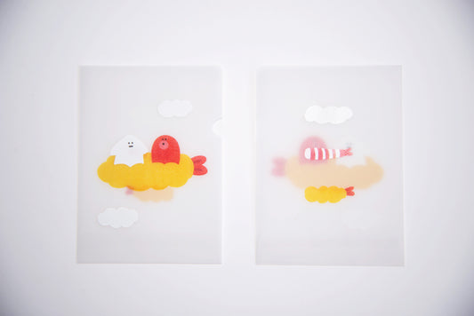 めっちゃちいさい紙ファイル-新えび天-SHIRAISHI DESIGN×紙もの雑貨スキカッテ