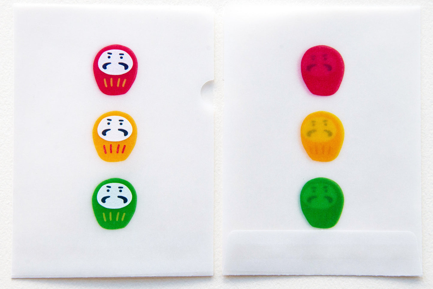 めっちゃちいさい紙ファイル だるま