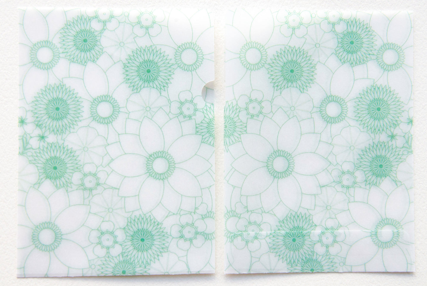 めっちゃちいさい紙ファイル 万花緑