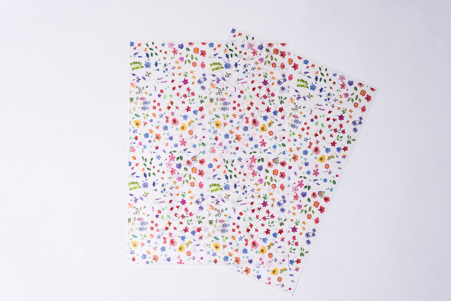 デザインペーパー 花 同柄2枚入り