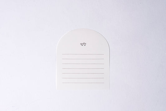 Round letter paper3枚入り 茶色いコーヒー