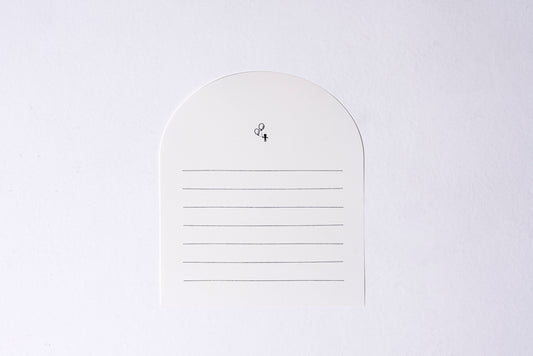 Round letter paper3枚入り 黒い風船