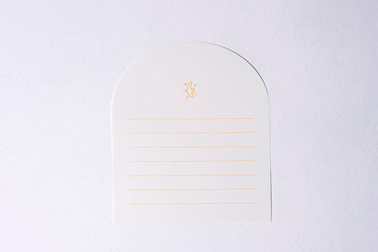 Round letter paper3枚入り 黄色の鳥