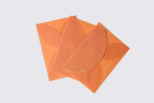 Tracing Paper round envelope3枚入り オレンジ