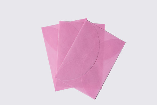 Tracing Paper round envelope3枚入り ピンク