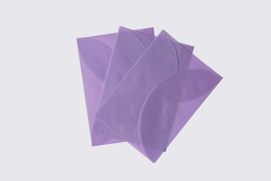 Tracing Paper round envelope3枚入り 紫