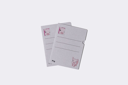 めっちゃちいさい紙ファイル ブタ