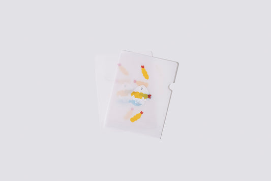 めっちゃちいさい紙ファイル えび天 SHIRAISHI DESIGN×紙もの雑貨スキカッテ