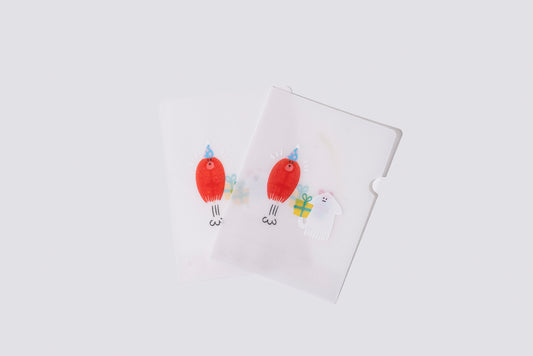 めっちゃちいさい紙ファイル プレゼント SHIRAISHI DESIGN×紙もの雑貨スキカッテ