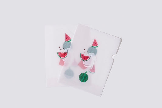 めっちゃちいさい紙ファイル スイカ SHIRAISHI DESIGN×紙もの雑貨スキカッテ