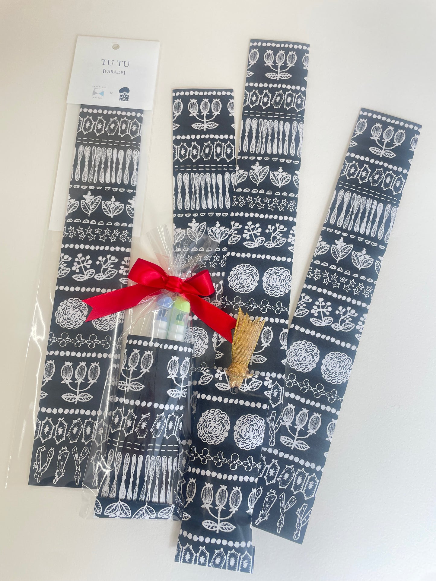 「TU-TU」free envelope SHIRAISHIDESIGN×gemelleksks 同柄3枚入り 「PARADE」