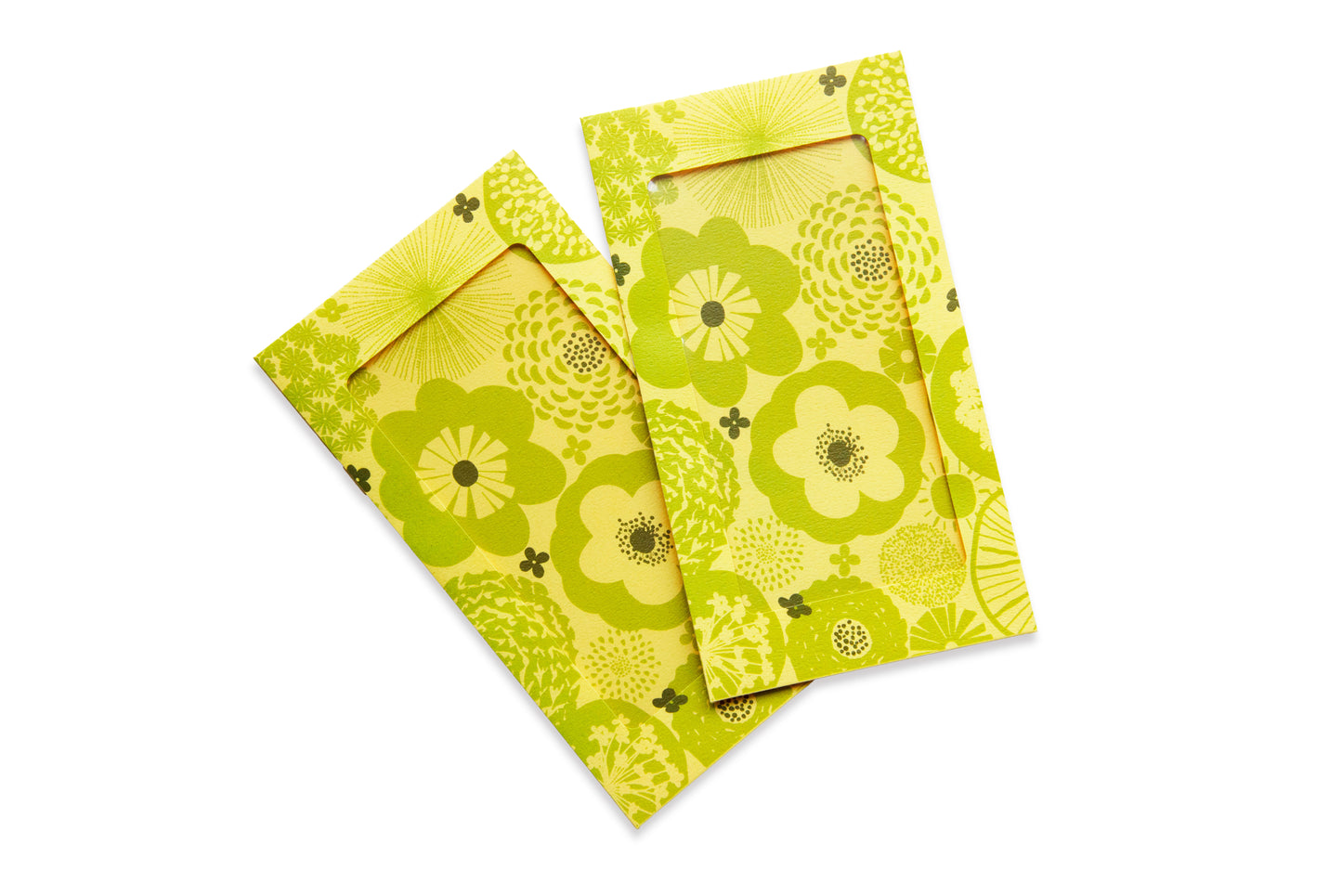 リフィル窓付きバイブル封筒　花