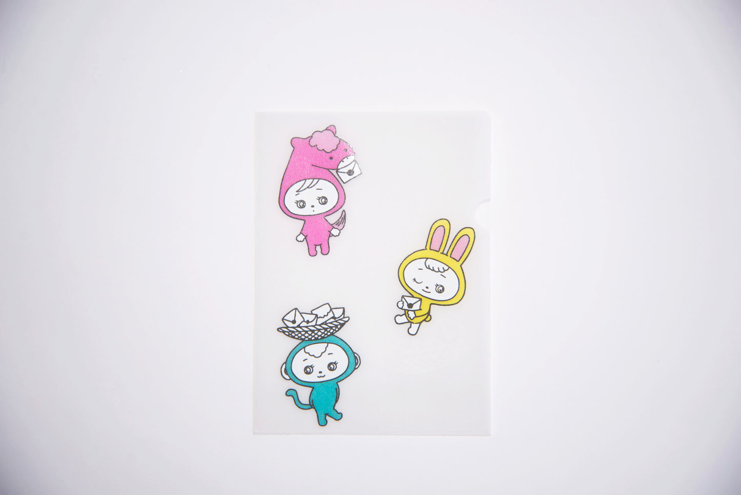 めっちゃちいさい紙ファイル-うま・うさぎ・さる