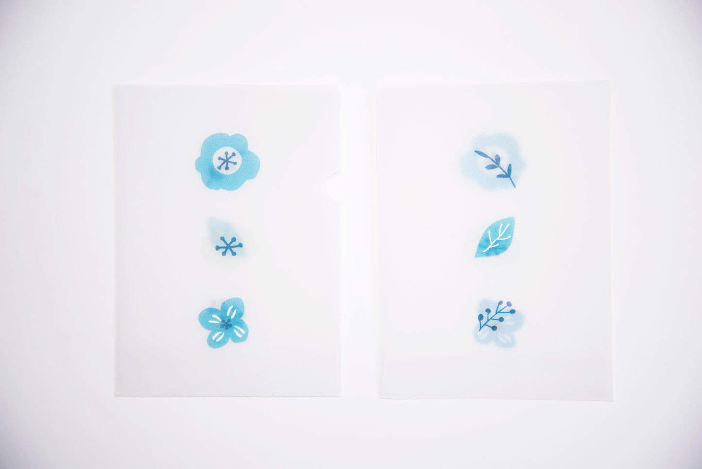 めっちゃちいさい紙ファイル-北欧花