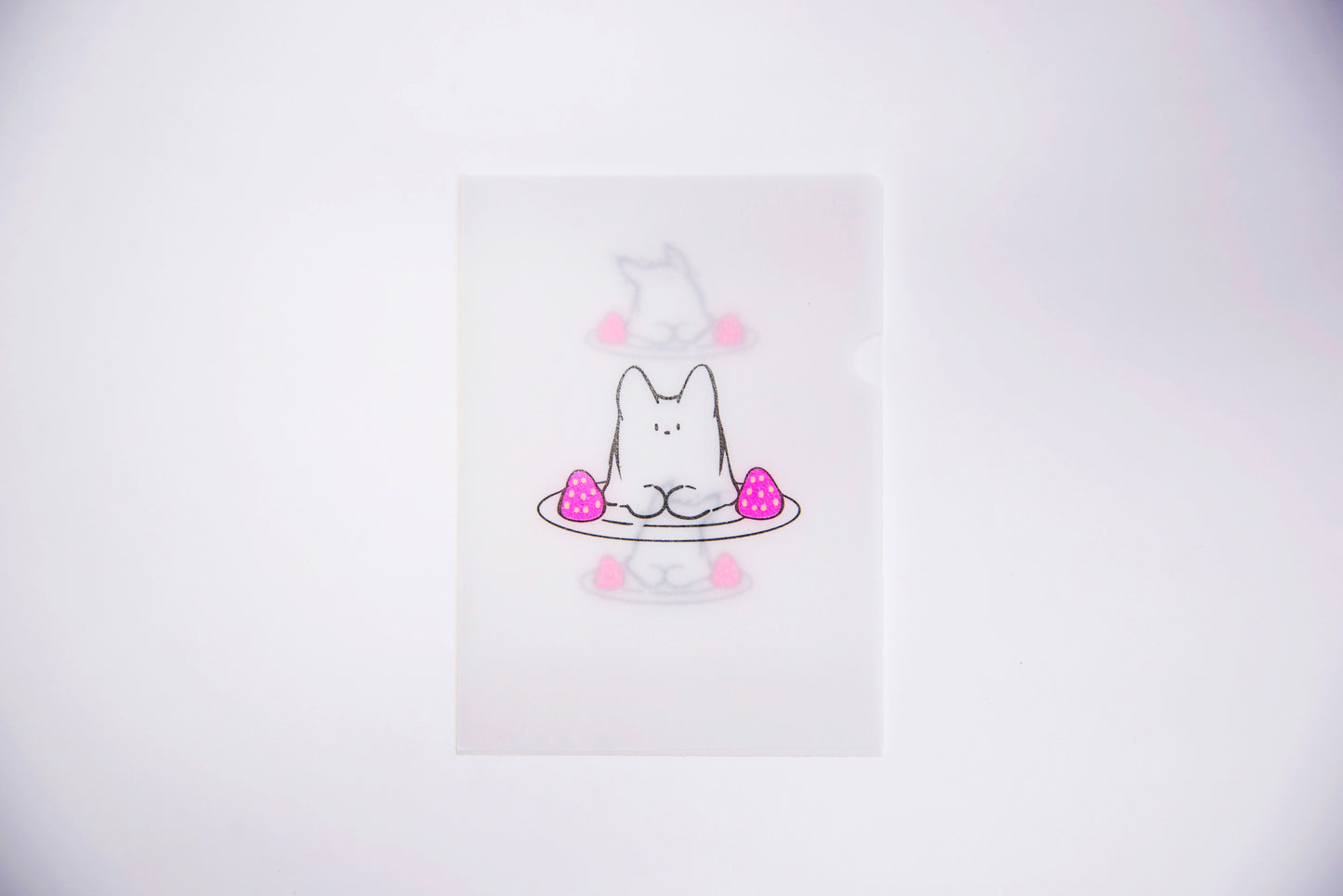 めっちゃちいさい紙ファイル-ねこプリン