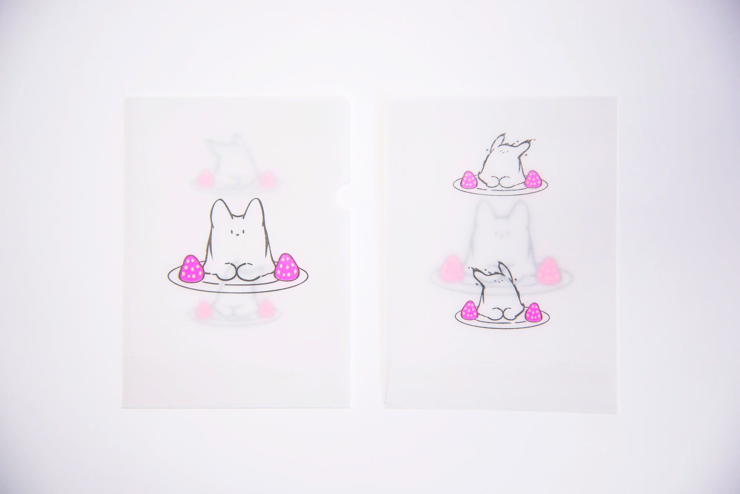 めっちゃちいさい紙ファイル-ねこプリン