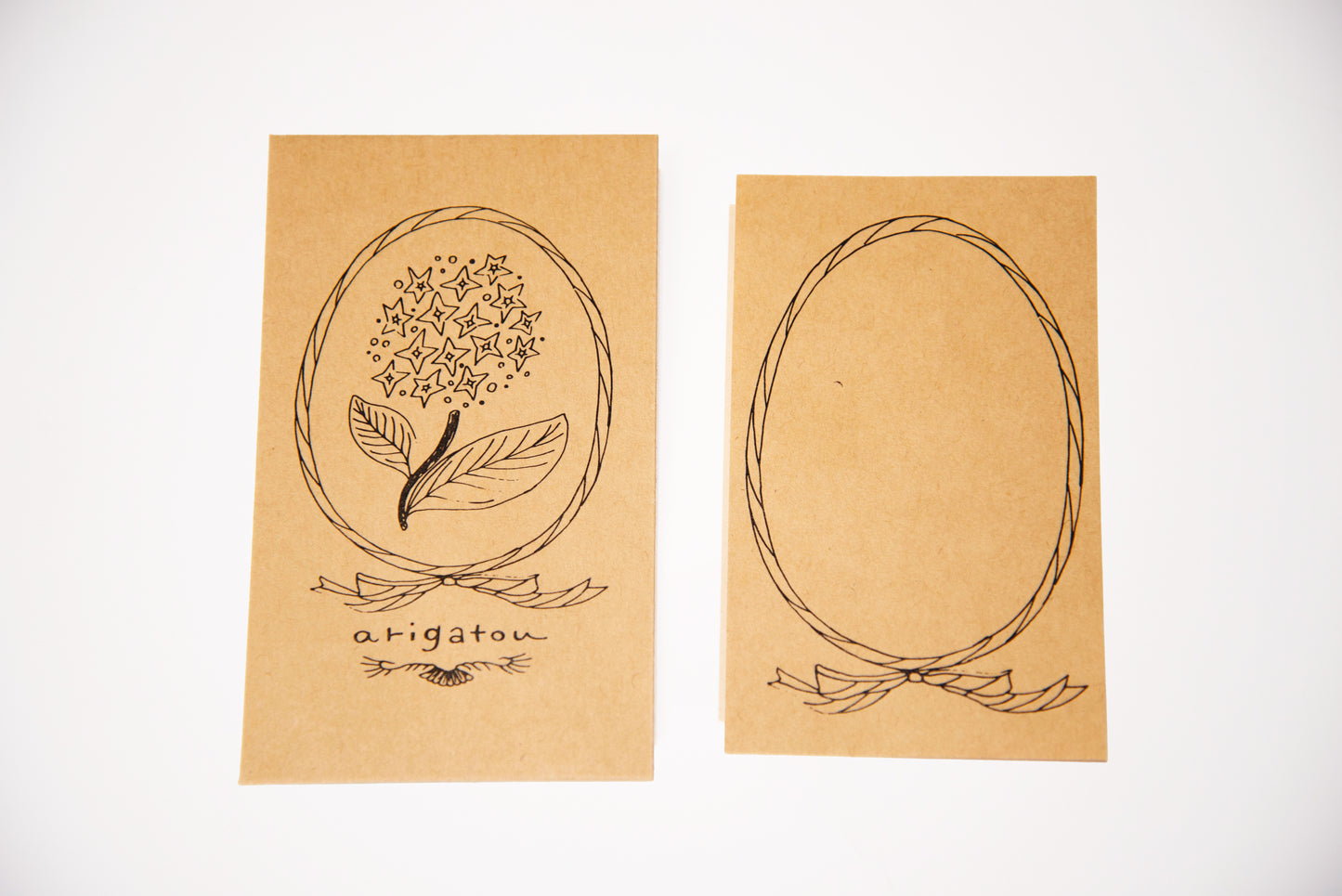 気持ちを伝えるメッセージ封筒セット　arigatou　SHIRAISHIDESIGN×gemelleksks