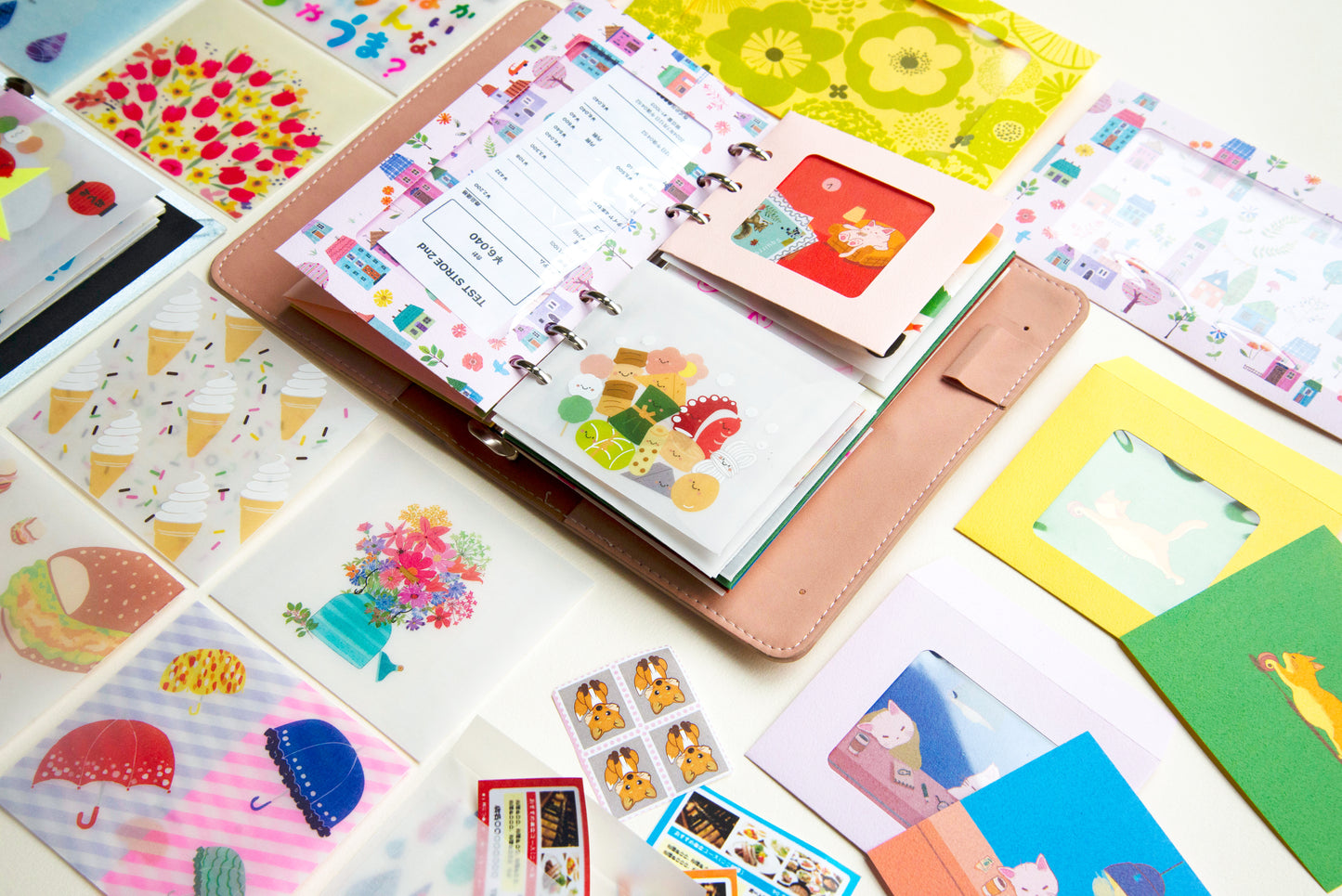 リフィル窓付き封筒レターセット　夜更かしねこ