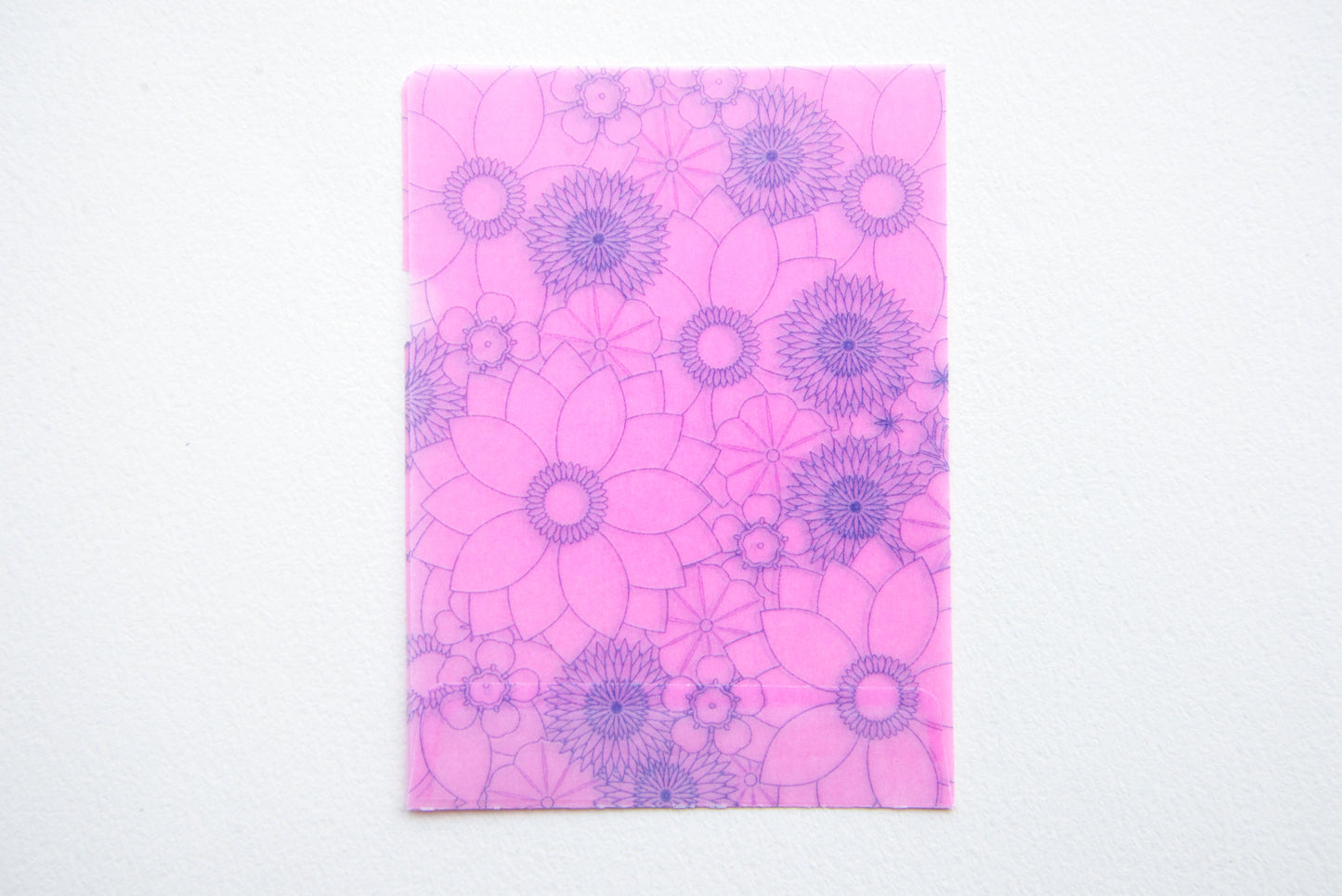 めっちゃちいさい紙ファイル　万花紫