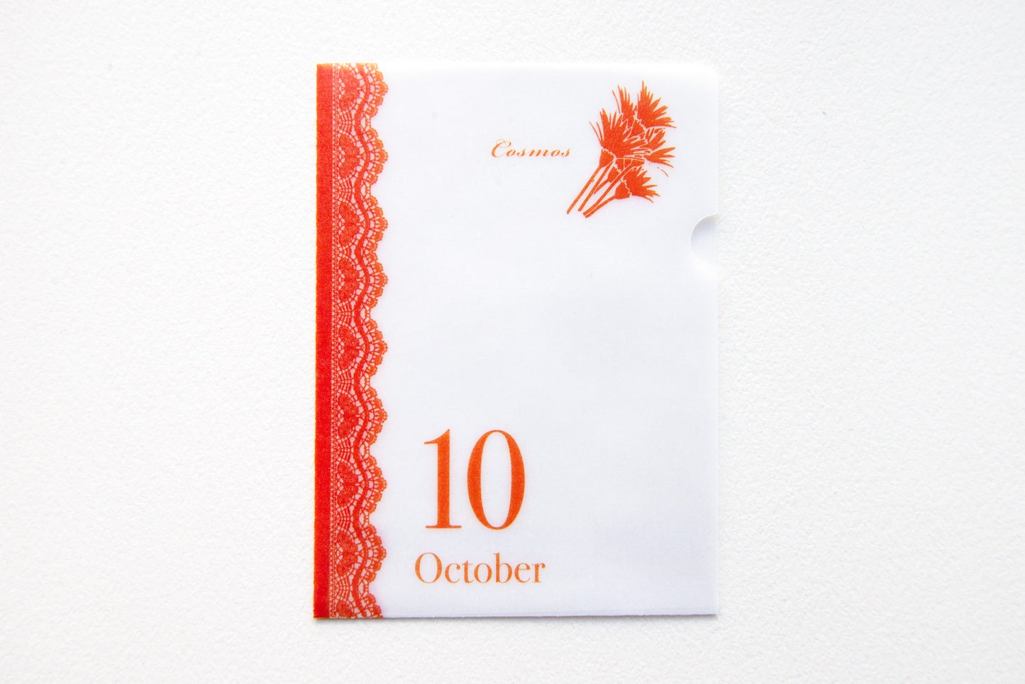 めっちゃちいさい紙ファイル  10月