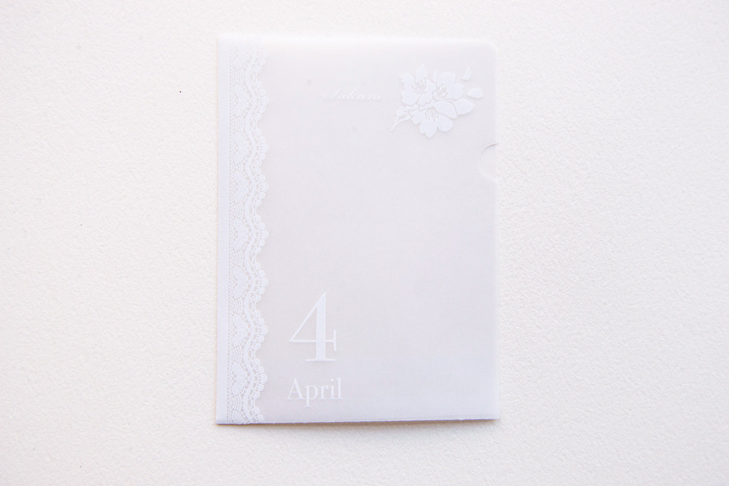 めっちゃちいさい紙ファイル  4月