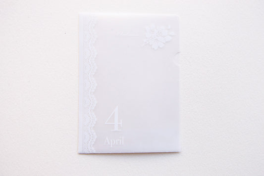 めっちゃちいさい紙ファイル  4月