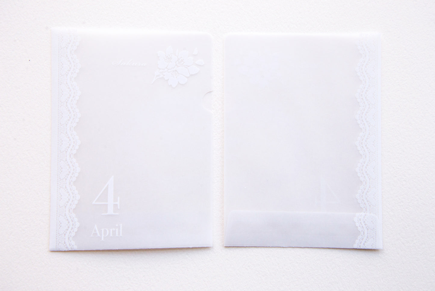 めっちゃちいさい紙ファイル  4月