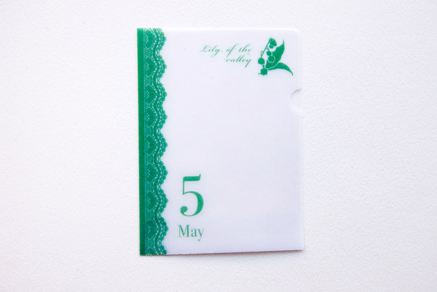 めっちゃちいさい紙ファイル  5月