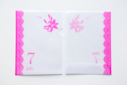 めっちゃちいさい紙ファイル  12ヶ月 全12種(各2枚入)