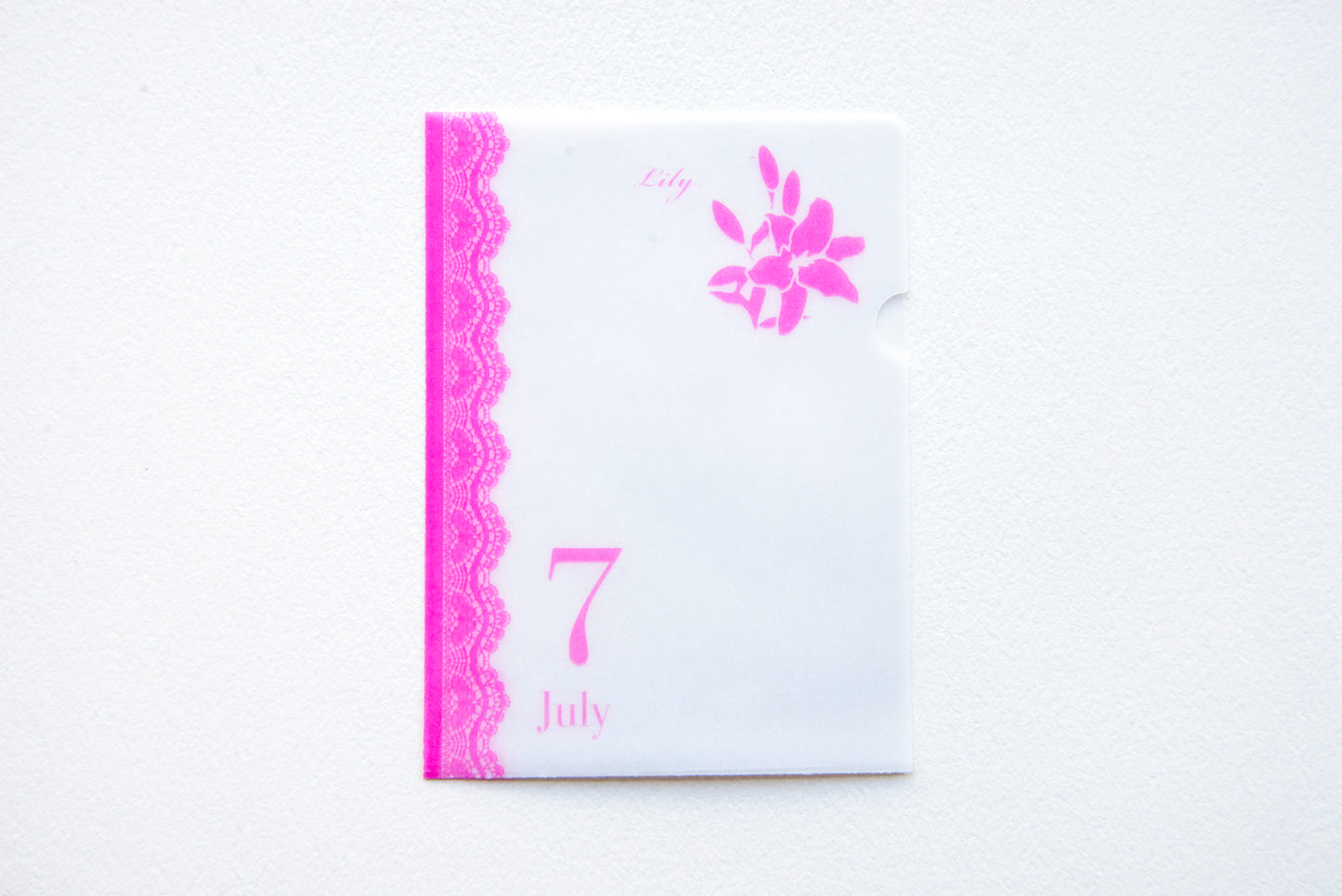 めっちゃちいさい紙ファイル  7月