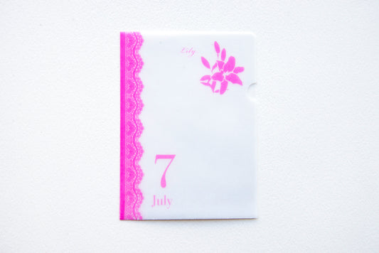 めっちゃちいさい紙ファイル  7月