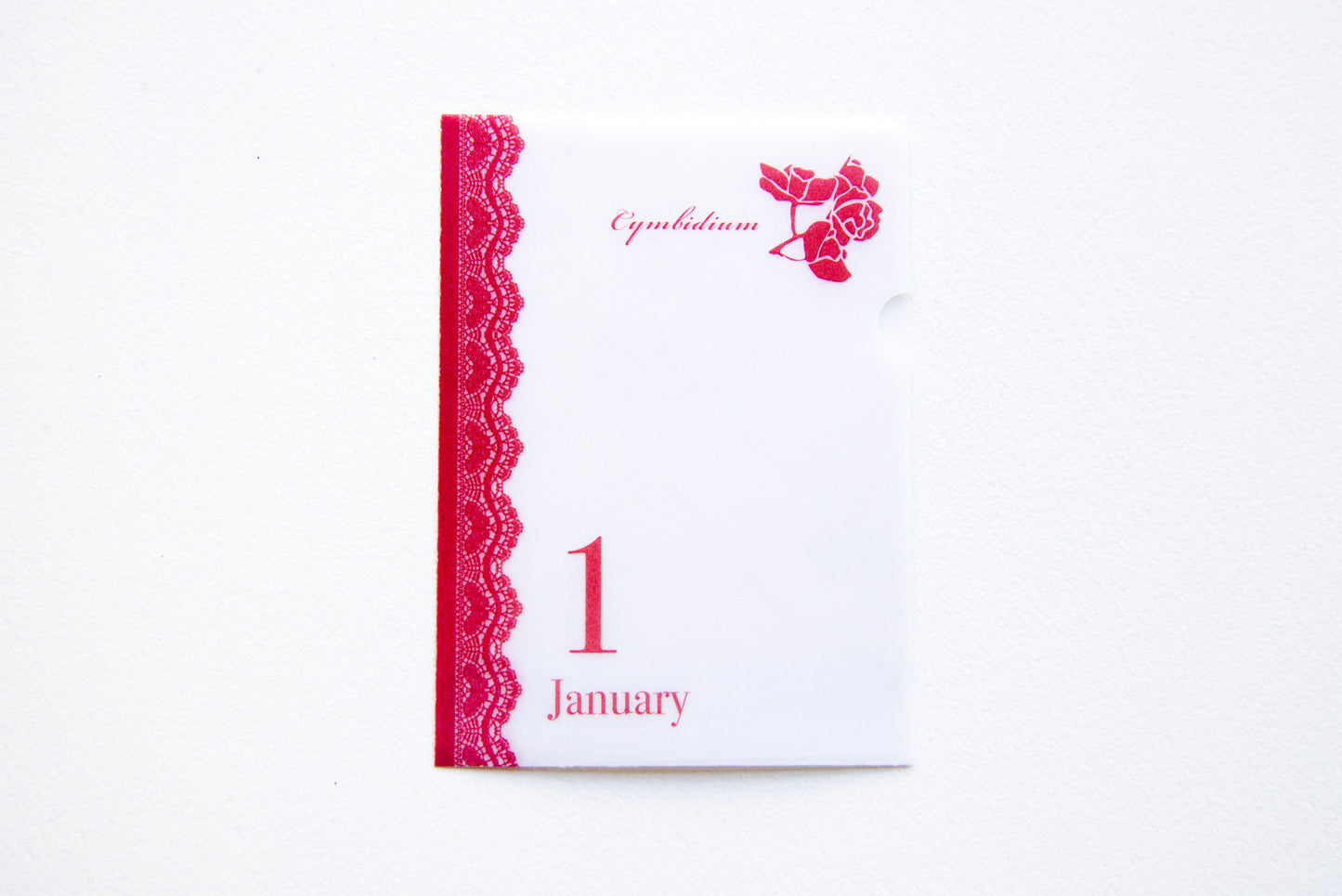 めっちゃちいさい紙ファイル  1月