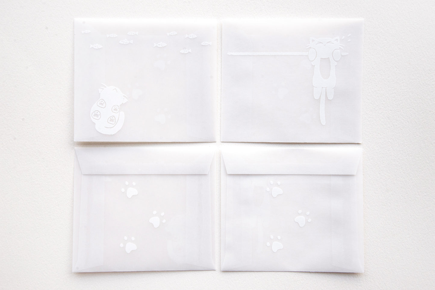 ミニ封筒リフィル　猫の運動　2柄