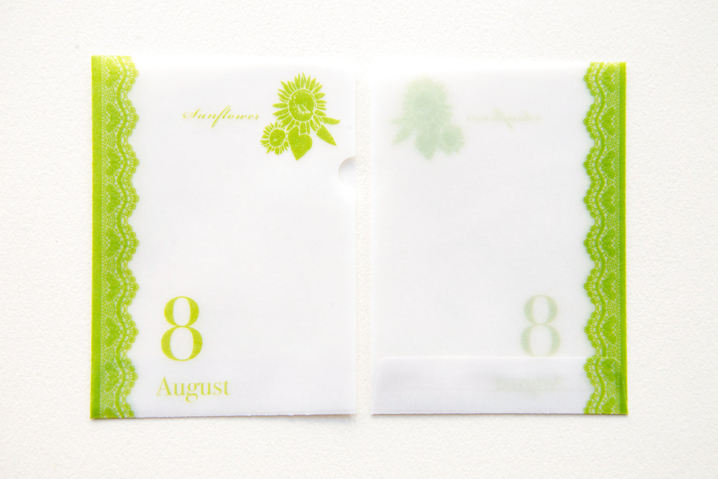 めっちゃちいさい紙ファイル  8月