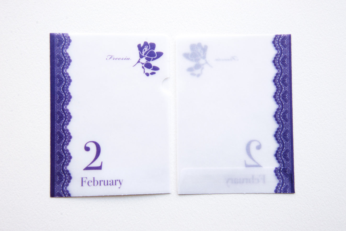 めっちゃちいさい紙ファイル  2月