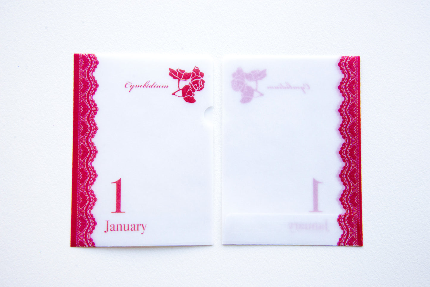 めっちゃちいさい紙ファイル  1月