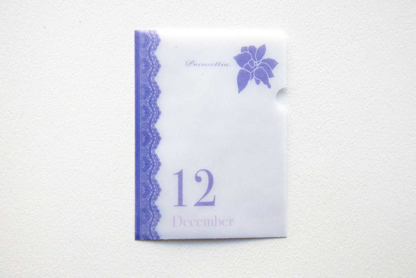 めっちゃちいさい紙ファイル  12月