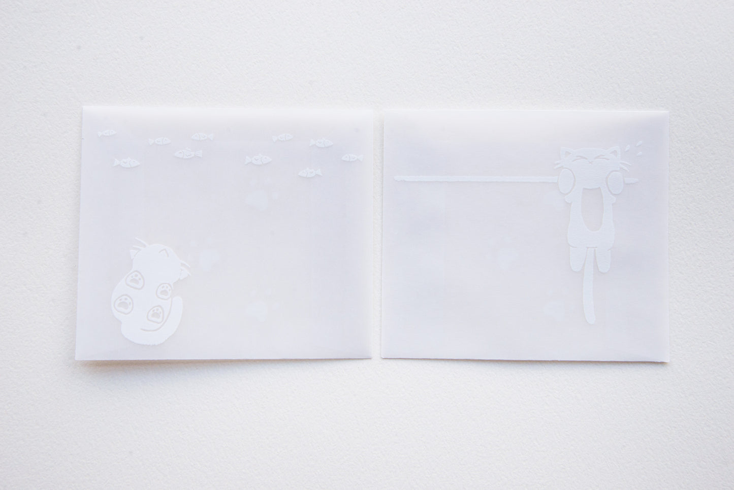 ミニ封筒リフィル　猫の運動　2柄