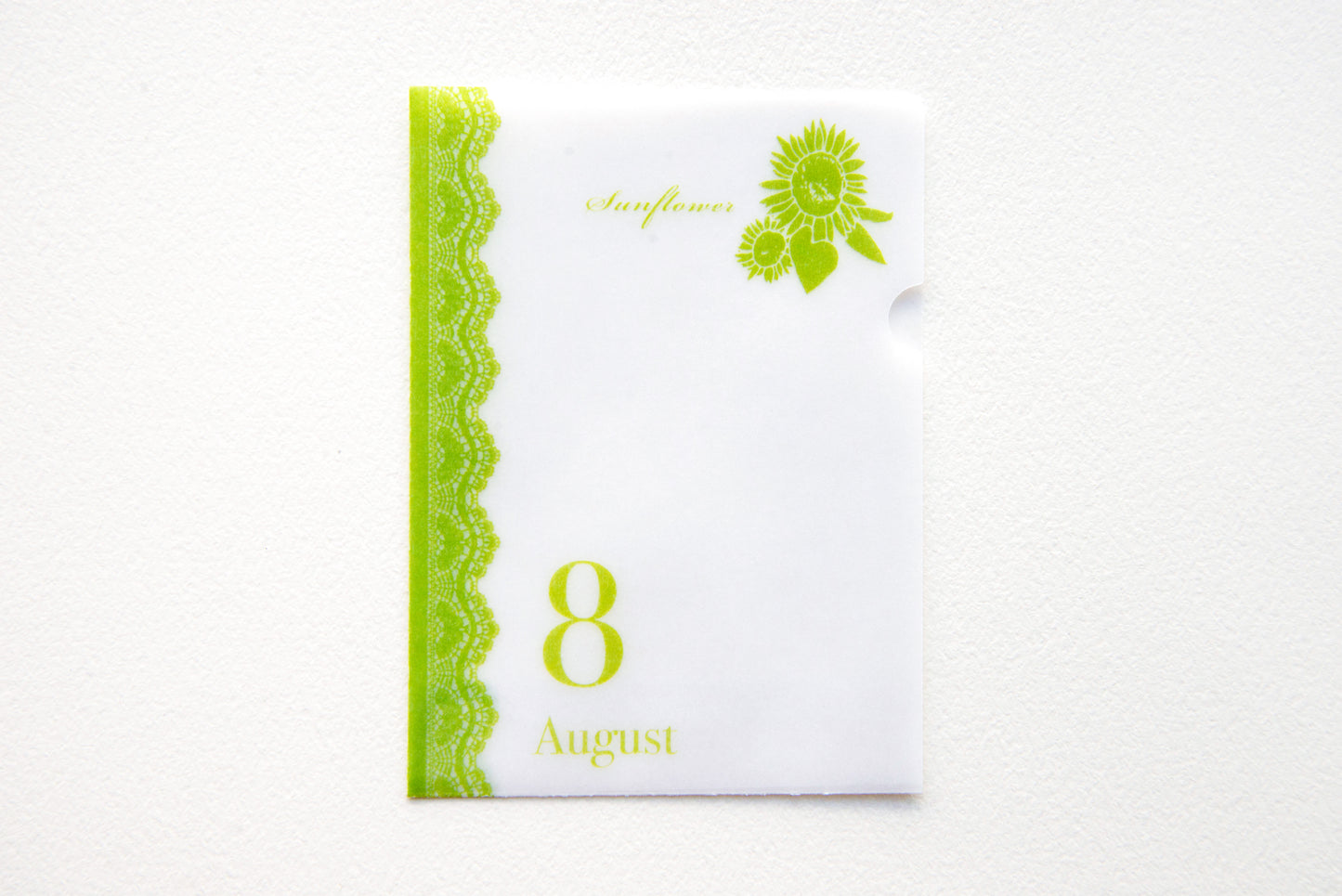 めっちゃちいさい紙ファイル  8月