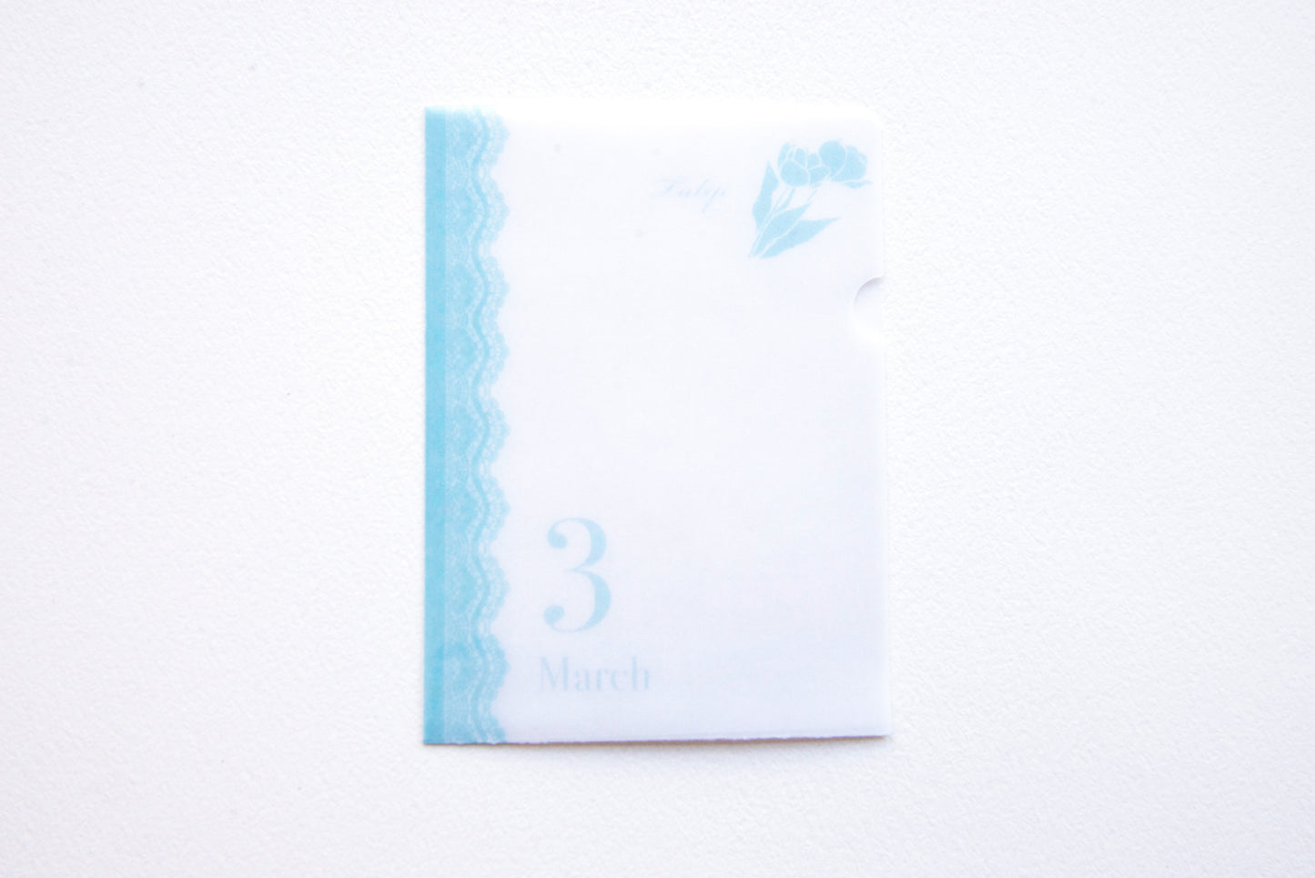 めっちゃちいさい紙ファイル  3月