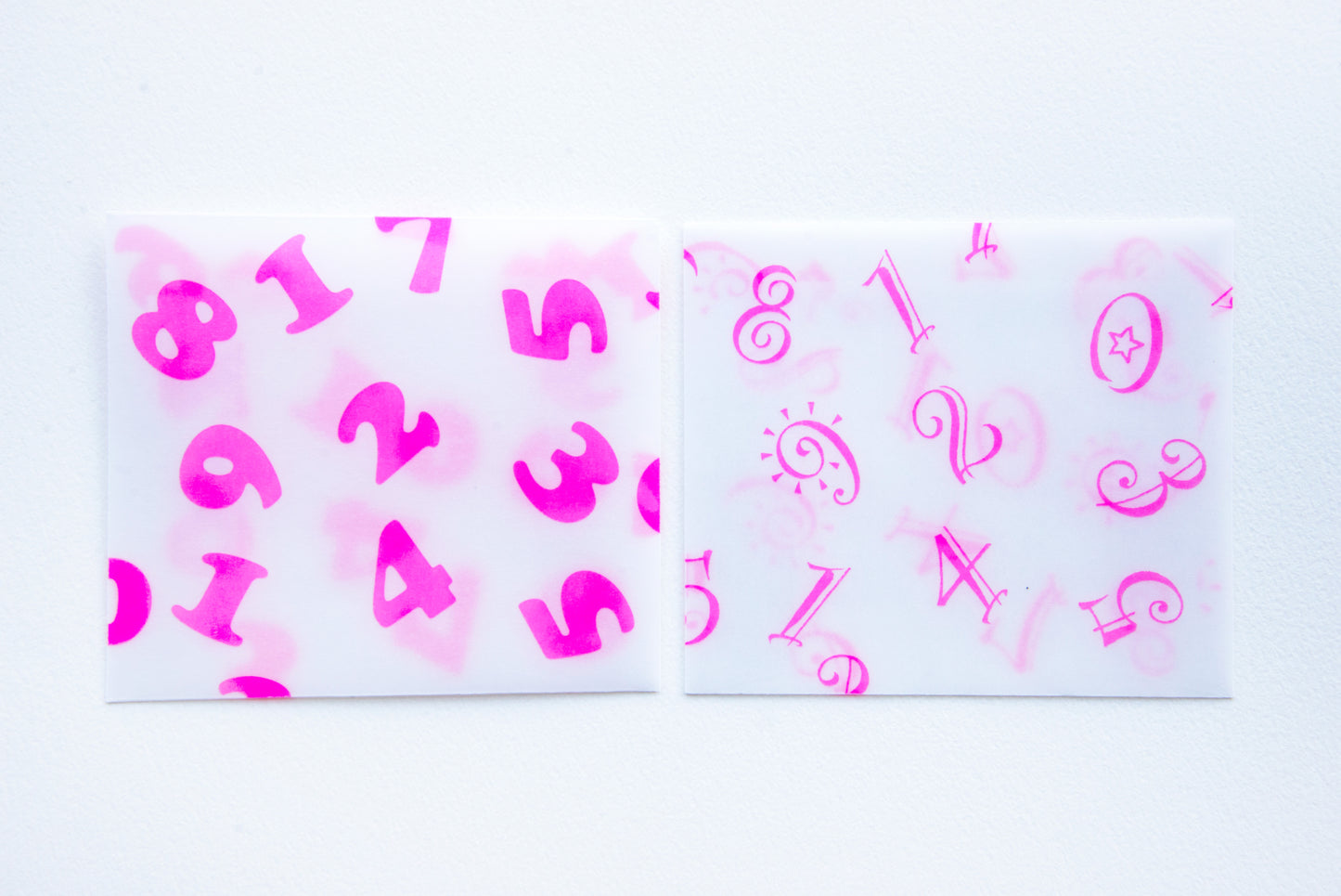 ミニ封筒リフィル　数字　２柄