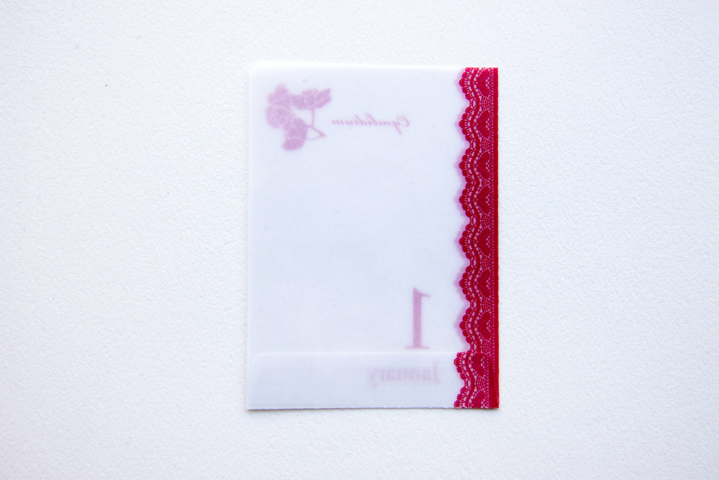 めっちゃちいさい紙ファイル  1月