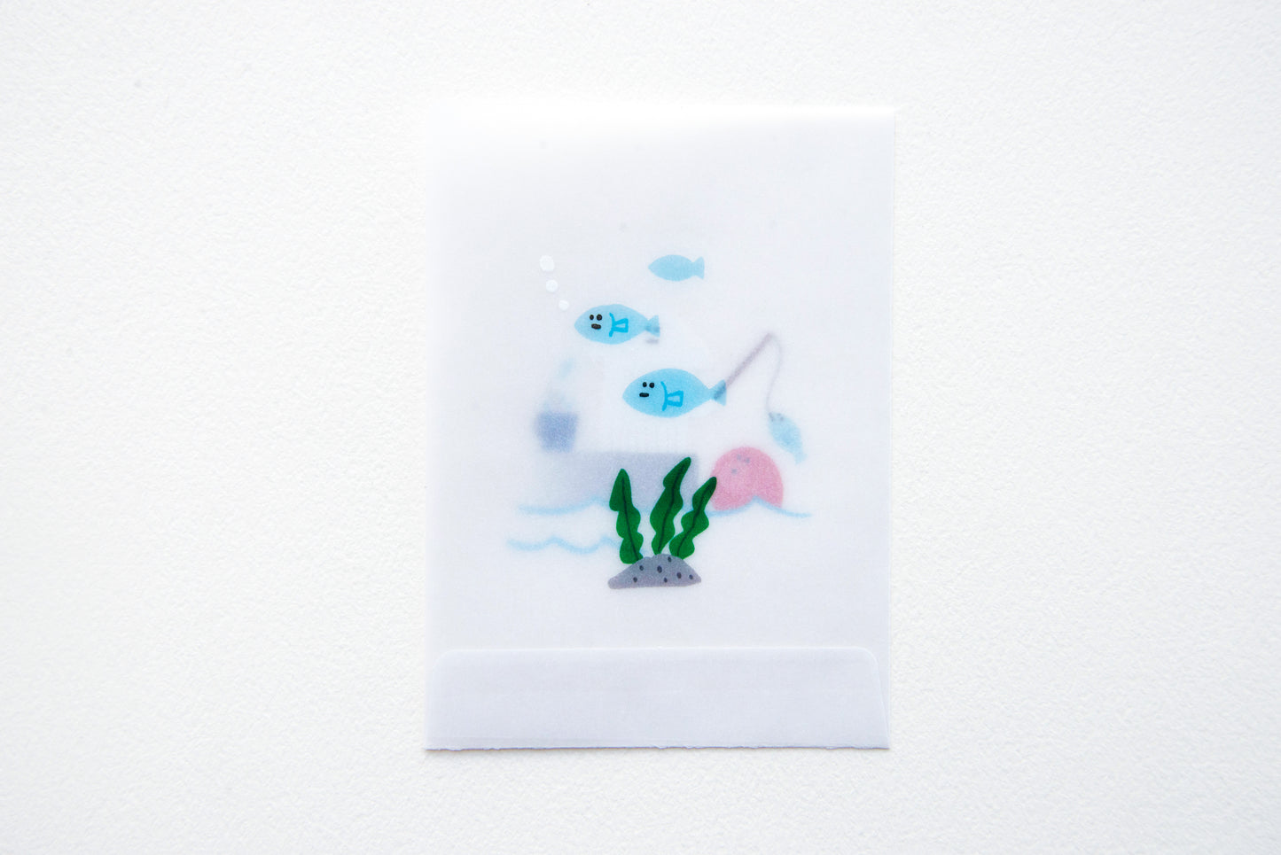 めっちゃちいさい紙ファイル-釣り-SHIRAISHI DESIGN×紙もの雑貨スキカッテ