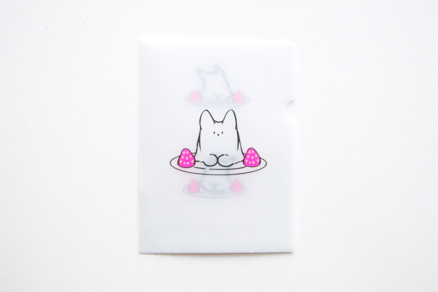 めっちゃちいさい紙ファイル-ねこプリン