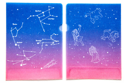めっちゃちいさい紙ファイル  星座 全4種(各2枚入)