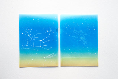 めっちゃちいさい紙ファイル  星座 全4種(各2枚入)