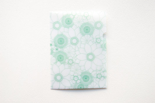 めっちゃちいさい紙ファイル  万花緑