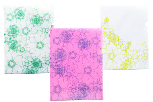 めっちゃちいさい紙ファイル  万花 全3種(各2枚入)